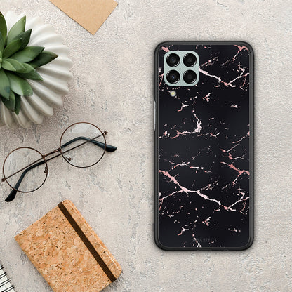 Marble Black Rosegold - Samsung Galaxy M33 θήκη