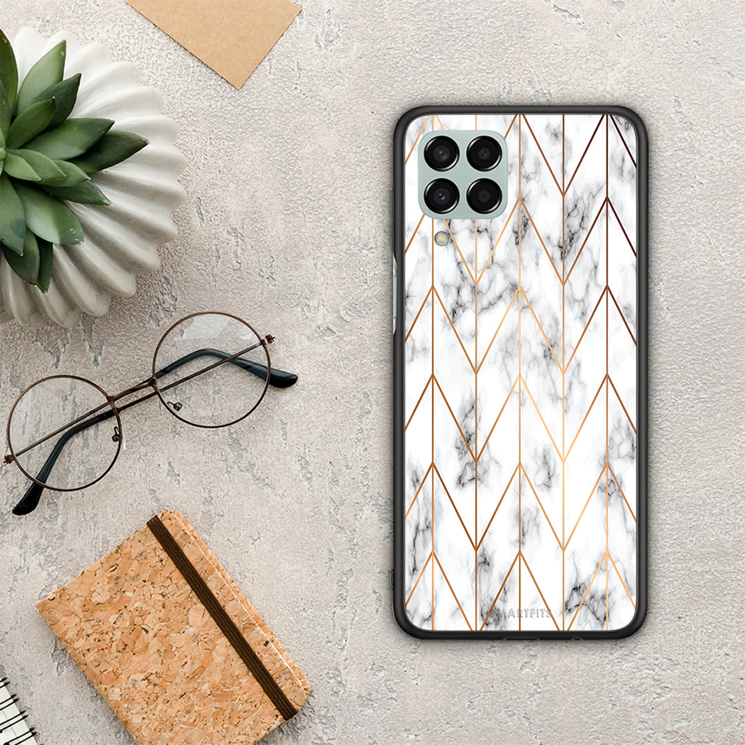 Marble Gold Geometric - Samsung Galaxy M33 θήκη