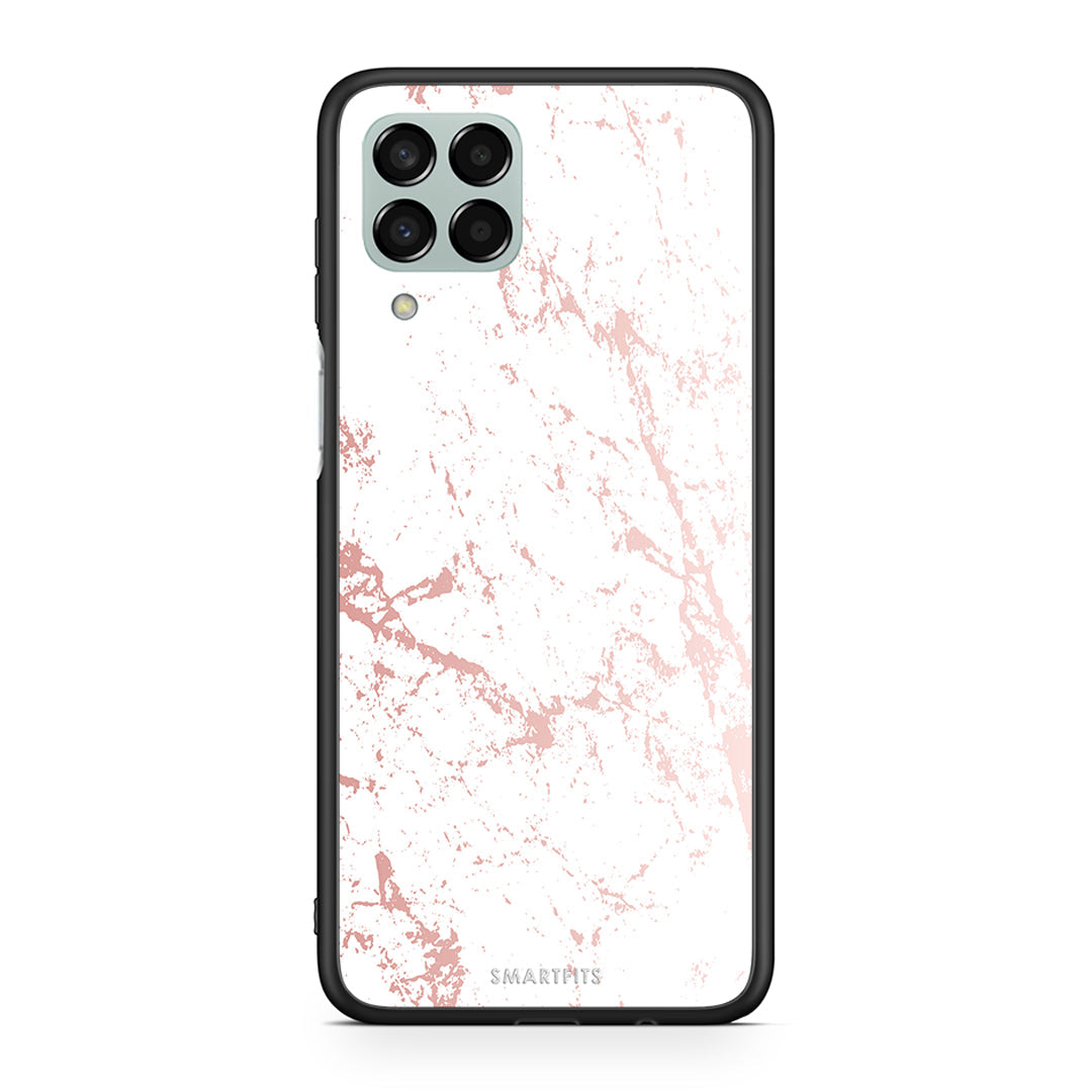 116 - Samsung M33 Pink Splash Marble case, cover, bumper