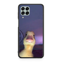 Thumbnail for Samsung M33 Meme Duck θήκη από τη Smartfits με σχέδιο στο πίσω μέρος και μαύρο περίβλημα | Smartphone case with colorful back and black bezels by Smartfits