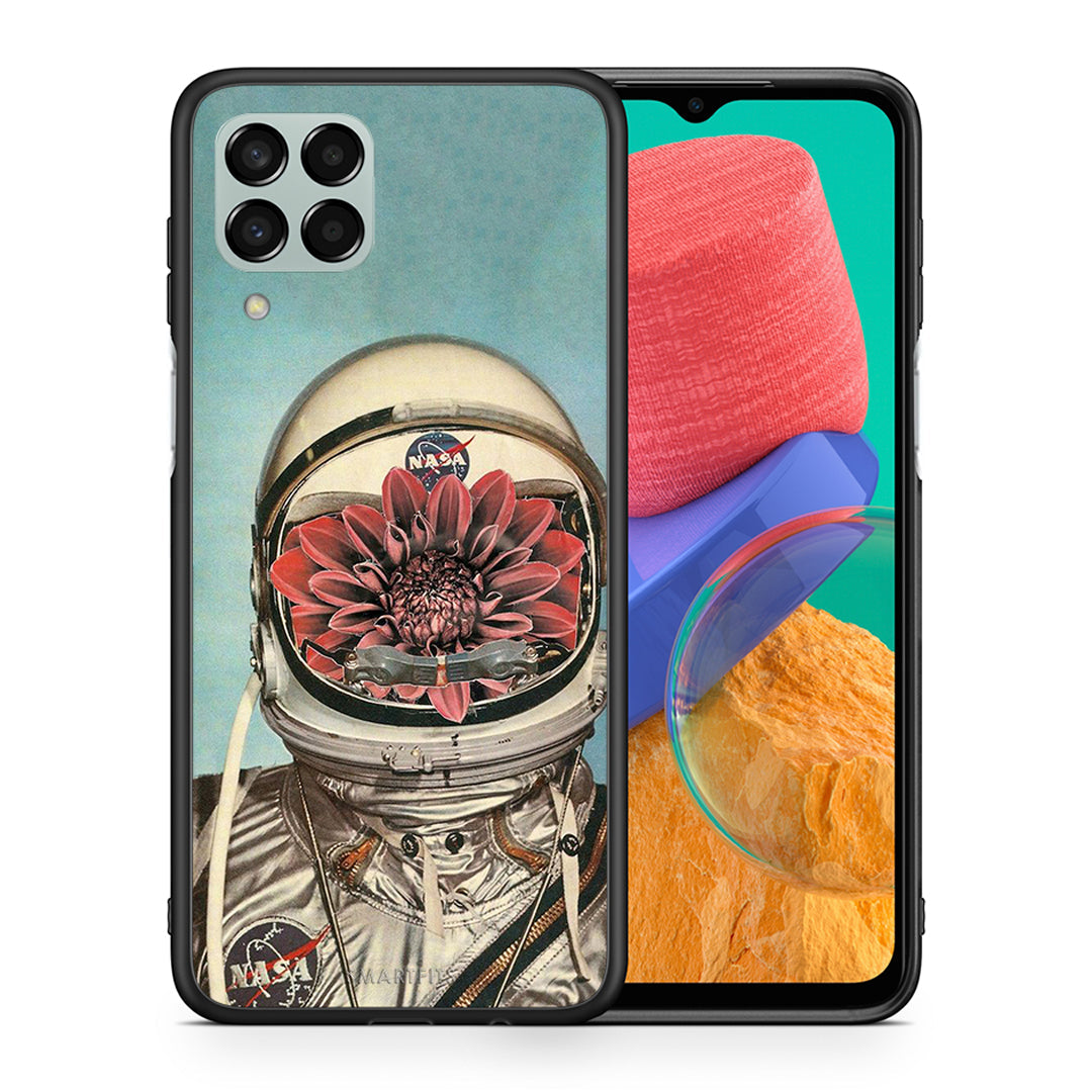 Θήκη Samsung M33 Nasa Bloom από τη Smartfits με σχέδιο στο πίσω μέρος και μαύρο περίβλημα | Samsung M33 Nasa Bloom case with colorful back and black bezels