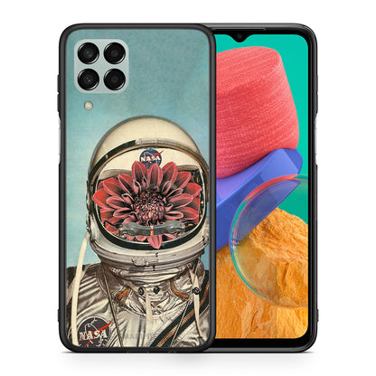 Θήκη Samsung M33 Nasa Bloom από τη Smartfits με σχέδιο στο πίσω μέρος και μαύρο περίβλημα | Samsung M33 Nasa Bloom case with colorful back and black bezels