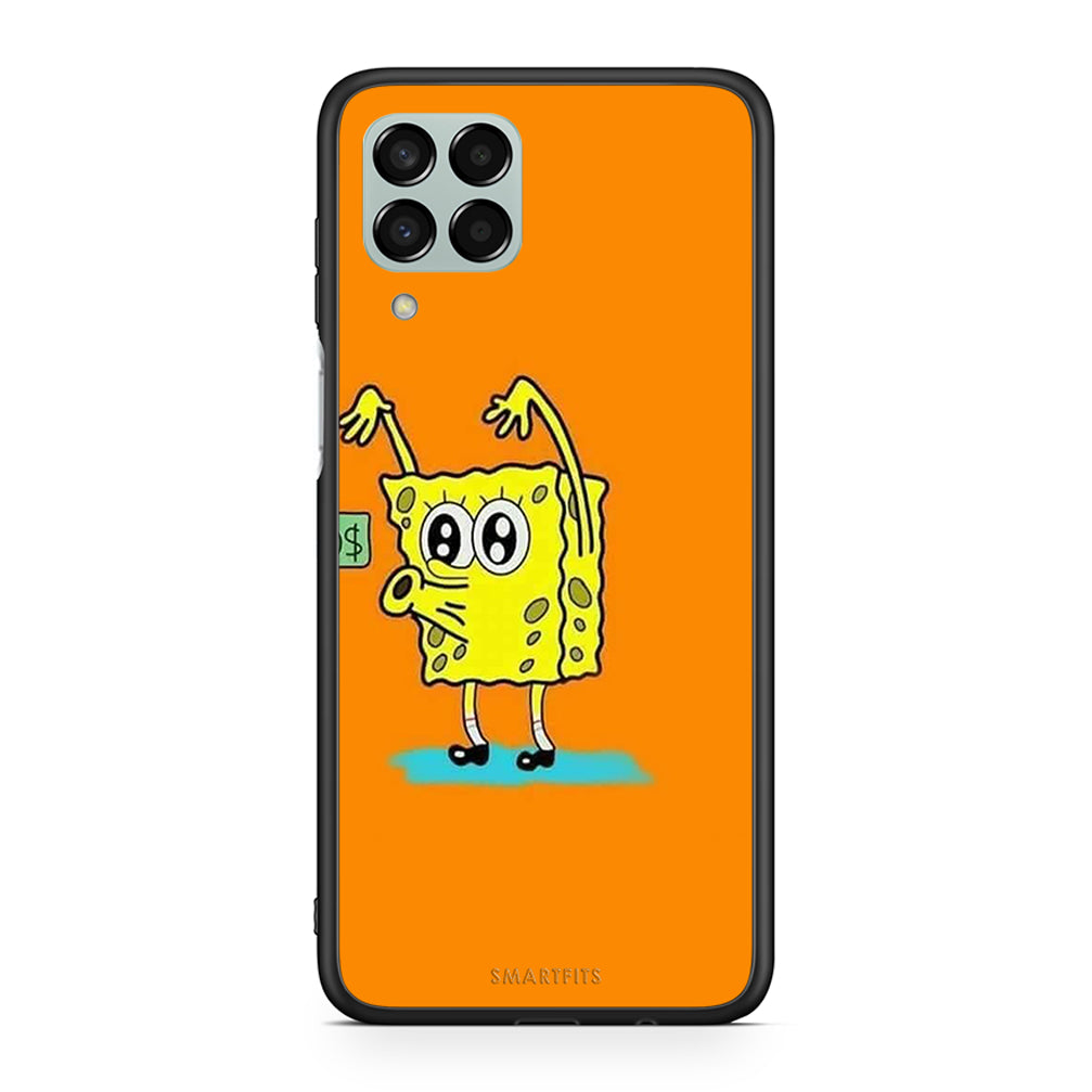 Samsung M33 No Money 2 Θήκη Αγίου Βαλεντίνου από τη Smartfits με σχέδιο στο πίσω μέρος και μαύρο περίβλημα | Smartphone case with colorful back and black bezels by Smartfits