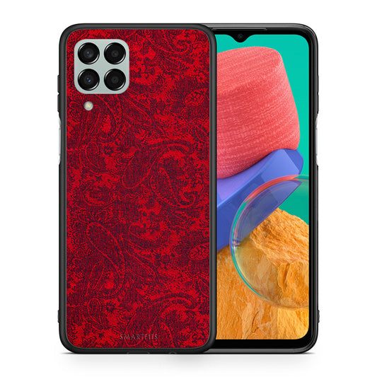 Θήκη Samsung M33 Paisley Cashmere από τη Smartfits με σχέδιο στο πίσω μέρος και μαύρο περίβλημα | Samsung M33 Paisley Cashmere case with colorful back and black bezels