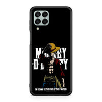Thumbnail for Samsung M33 Pirate King θήκη από τη Smartfits με σχέδιο στο πίσω μέρος και μαύρο περίβλημα | Smartphone case with colorful back and black bezels by Smartfits