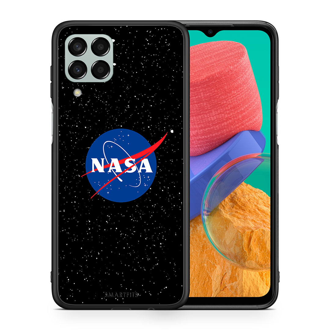 Θήκη Samsung M33 NASA PopArt από τη Smartfits με σχέδιο στο πίσω μέρος και μαύρο περίβλημα | Samsung M33 NASA PopArt case with colorful back and black bezels