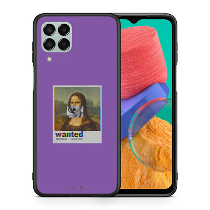 Θήκη Samsung M33 Monalisa Popart από τη Smartfits με σχέδιο στο πίσω μέρος και μαύρο περίβλημα | Samsung M33 Monalisa Popart case with colorful back and black bezels