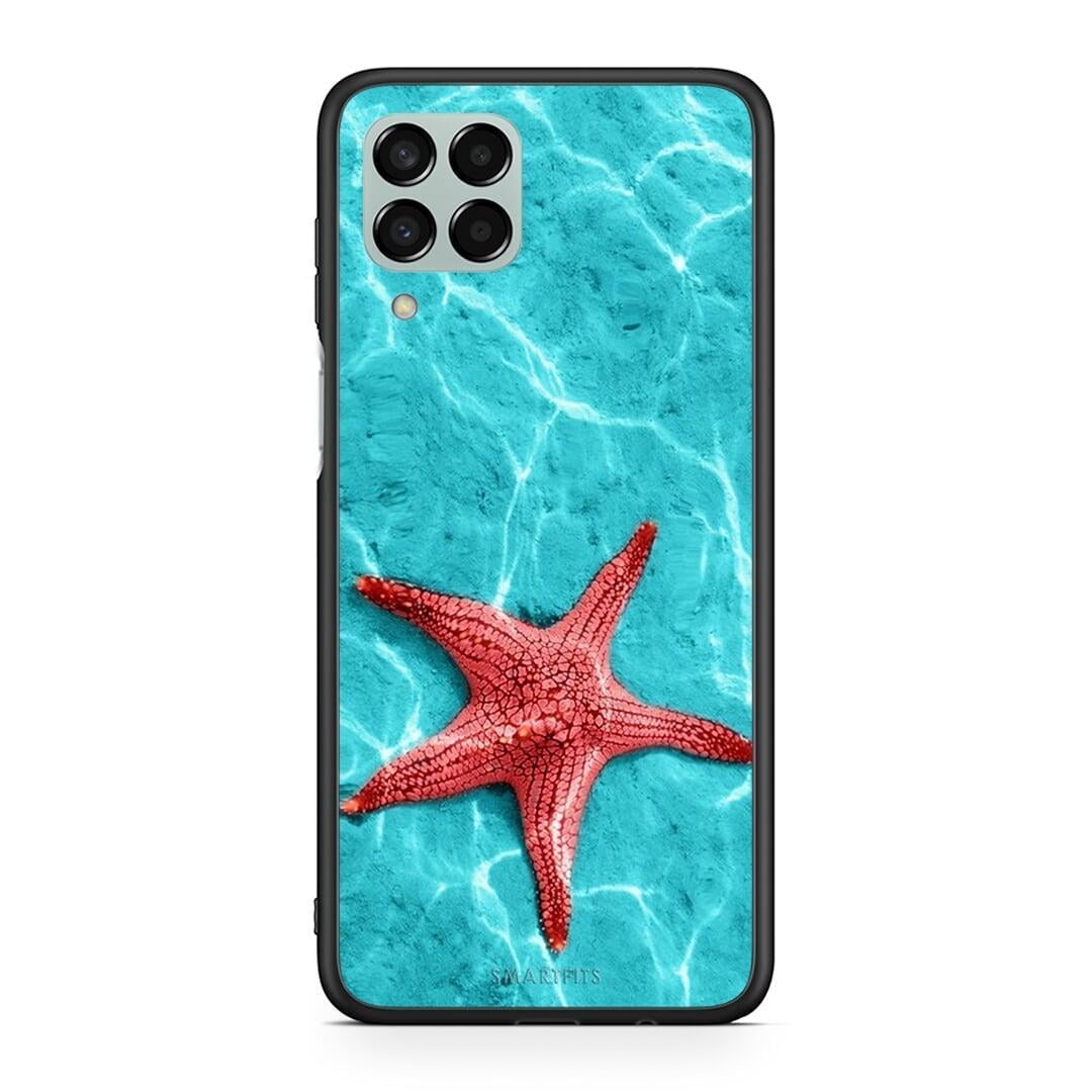 Samsung M33 Red Starfish Θήκη από τη Smartfits με σχέδιο στο πίσω μέρος και μαύρο περίβλημα | Smartphone case with colorful back and black bezels by Smartfits