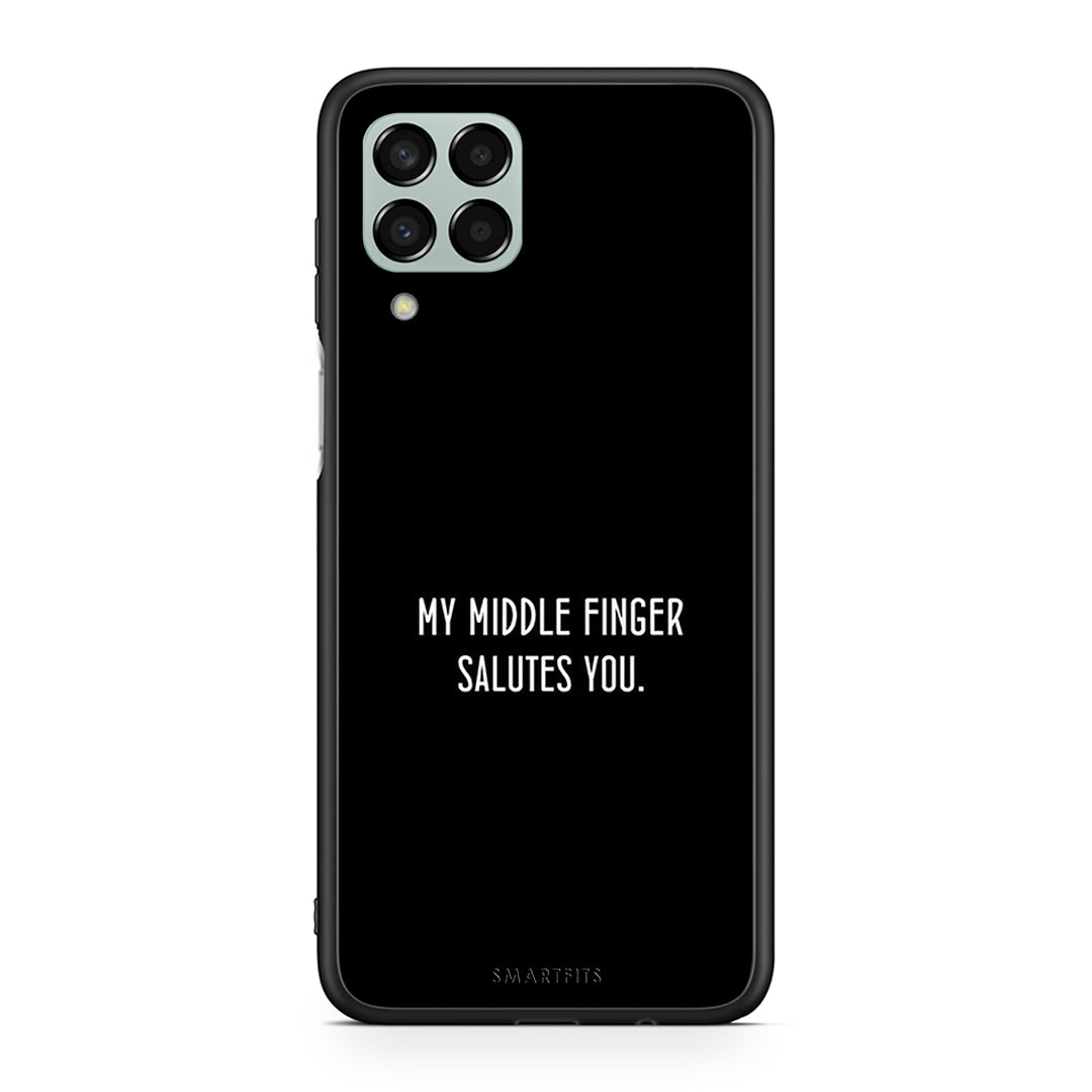 Samsung M33 Salute θήκη από τη Smartfits με σχέδιο στο πίσω μέρος και μαύρο περίβλημα | Smartphone case with colorful back and black bezels by Smartfits