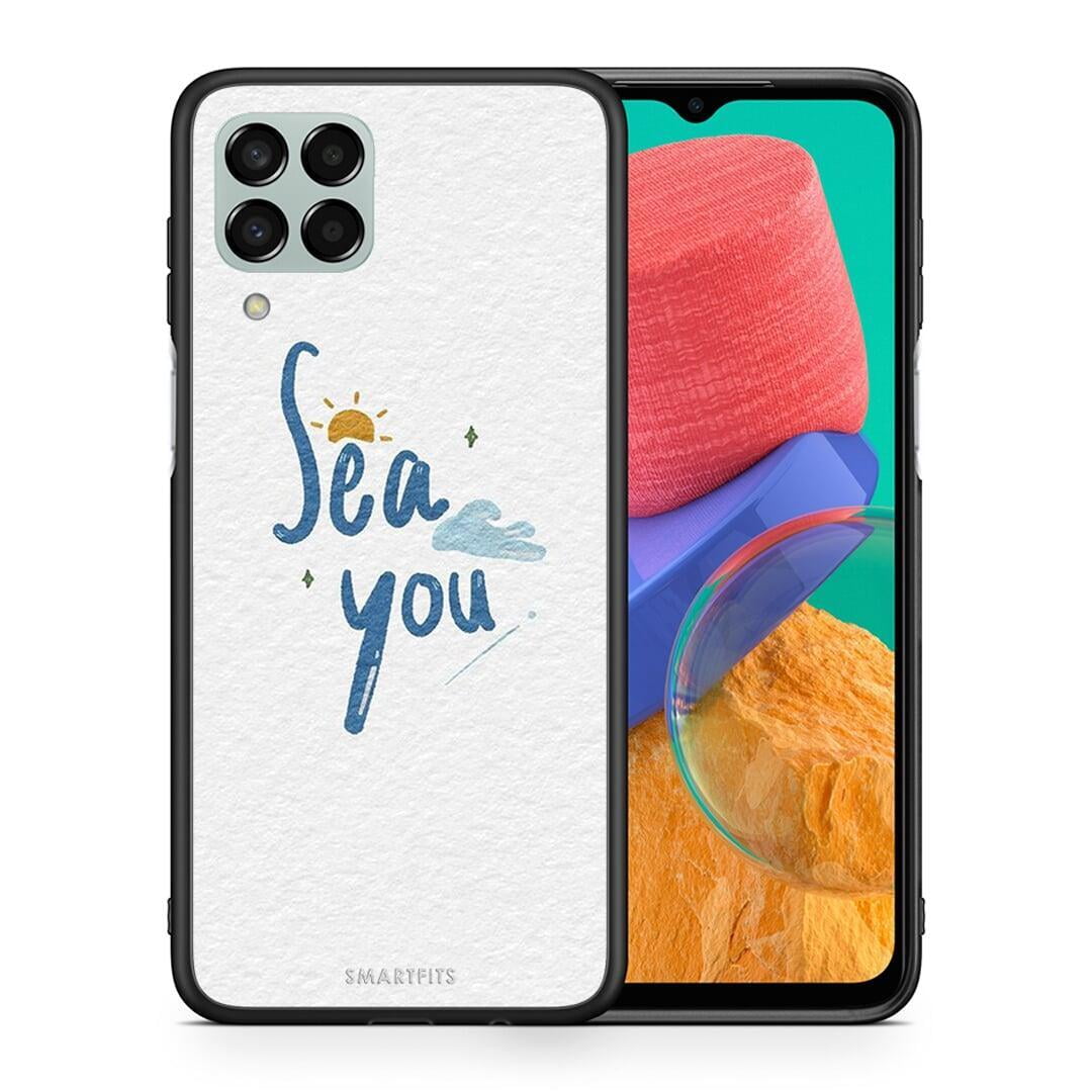 Θήκη Samsung M33 Sea You από τη Smartfits με σχέδιο στο πίσω μέρος και μαύρο περίβλημα | Samsung M33 Sea You case with colorful back and black bezels