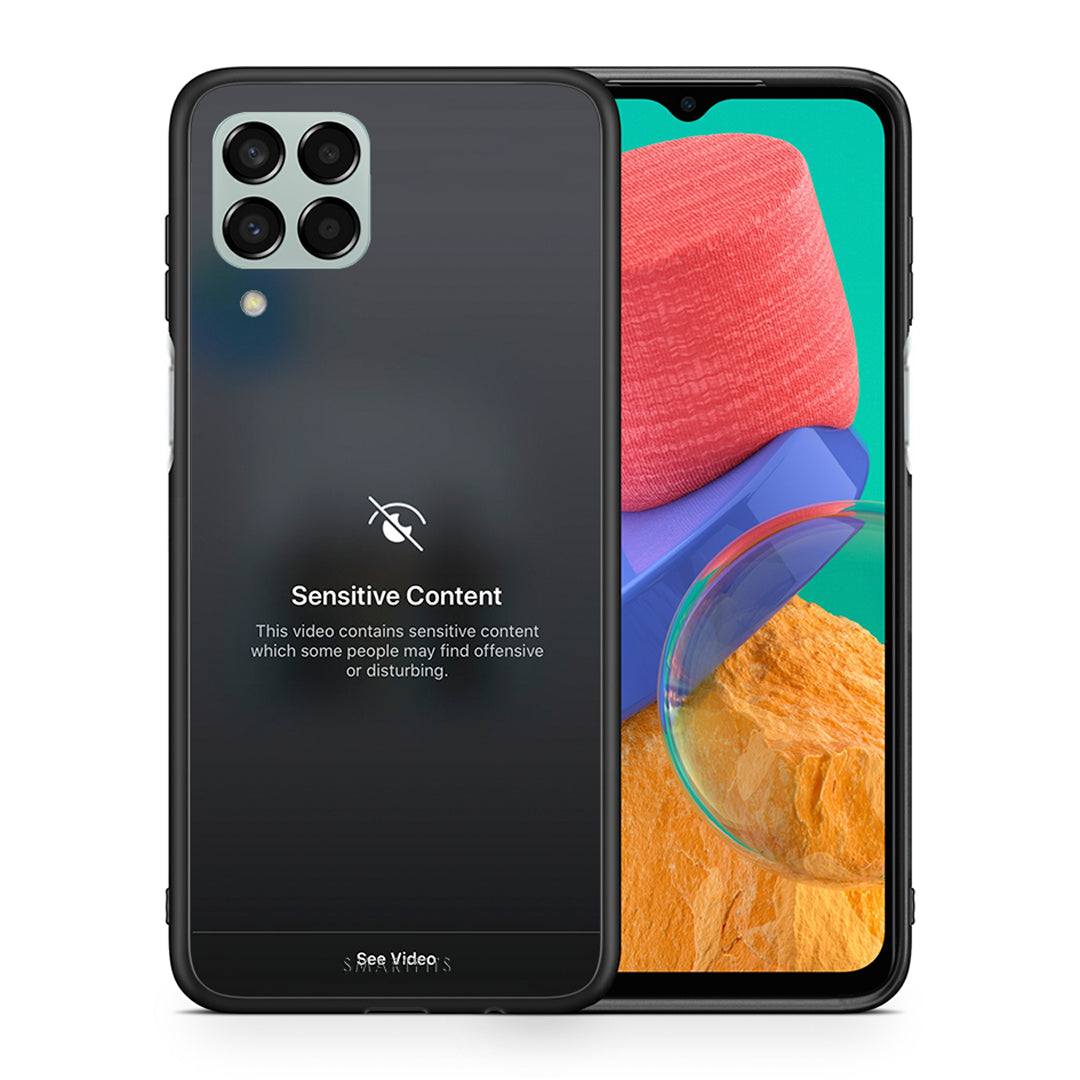 Θήκη Samsung M33 Sensitive Content από τη Smartfits με σχέδιο στο πίσω μέρος και μαύρο περίβλημα | Samsung M33 Sensitive Content case with colorful back and black bezels
