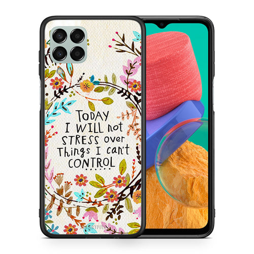 Θήκη Samsung M33 Stress Over από τη Smartfits με σχέδιο στο πίσω μέρος και μαύρο περίβλημα | Samsung M33 Stress Over case with colorful back and black bezels