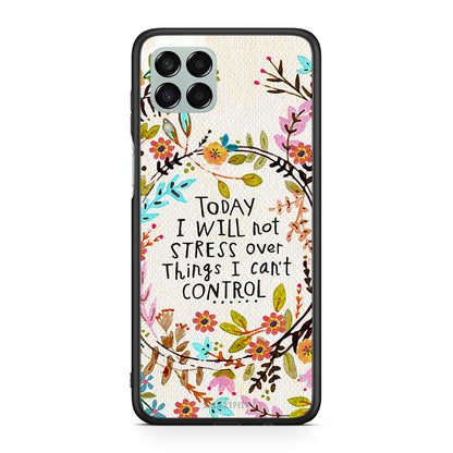 Samsung M33 Stress Over θήκη από τη Smartfits με σχέδιο στο πίσω μέρος και μαύρο περίβλημα | Smartphone case with colorful back and black bezels by Smartfits