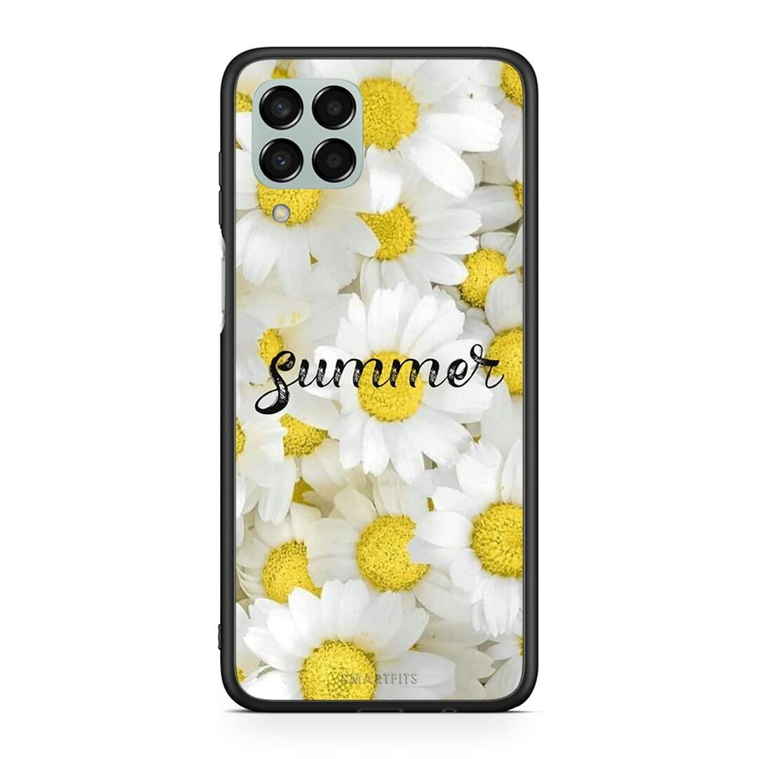 Samsung M33 Summer Daisies Θήκη από τη Smartfits με σχέδιο στο πίσω μέρος και μαύρο περίβλημα | Smartphone case with colorful back and black bezels by Smartfits