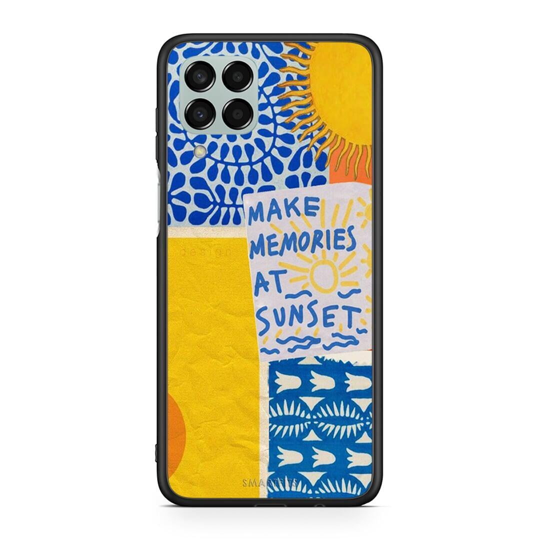 Samsung M33 Sunset Memories Θήκη από τη Smartfits με σχέδιο στο πίσω μέρος και μαύρο περίβλημα | Smartphone case with colorful back and black bezels by Smartfits