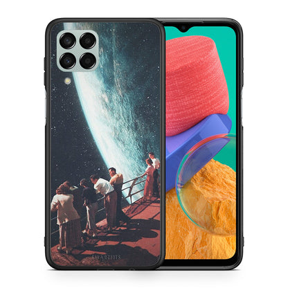 Θήκη Samsung M33 Surreal View από τη Smartfits με σχέδιο στο πίσω μέρος και μαύρο περίβλημα | Samsung M33 Surreal View case with colorful back and black bezels