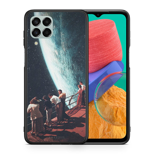 Θήκη Samsung M33 Surreal View από τη Smartfits με σχέδιο στο πίσω μέρος και μαύρο περίβλημα | Samsung M33 Surreal View case with colorful back and black bezels
