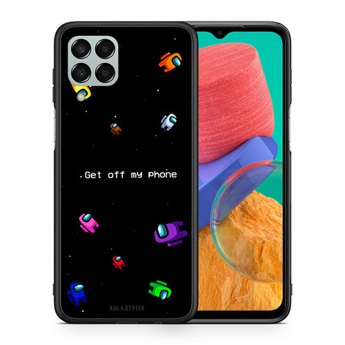 Θήκη Samsung M33 AFK Text από τη Smartfits με σχέδιο στο πίσω μέρος και μαύρο περίβλημα | Samsung M33 AFK Text case with colorful back and black bezels