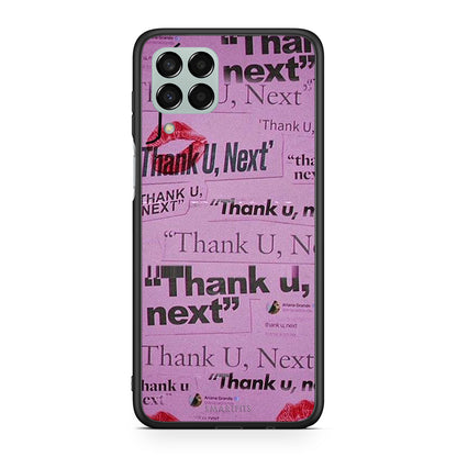 Samsung M33 Thank You Next Θήκη Αγίου Βαλεντίνου από τη Smartfits με σχέδιο στο πίσω μέρος και μαύρο περίβλημα | Smartphone case with colorful back and black bezels by Smartfits