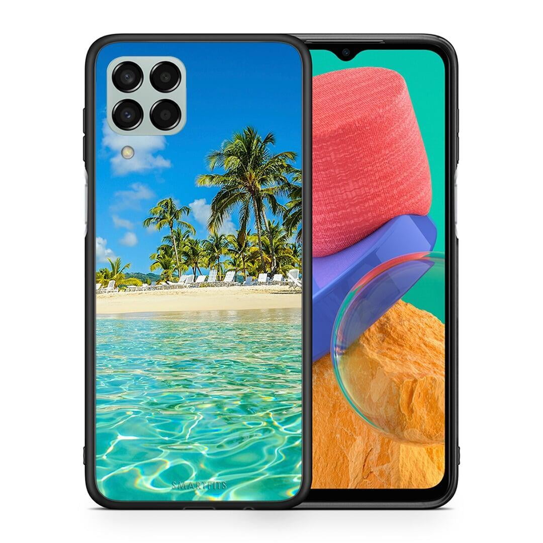 Θήκη Samsung M33 Tropical Vibes από τη Smartfits με σχέδιο στο πίσω μέρος και μαύρο περίβλημα | Samsung M33 Tropical Vibes case with colorful back and black bezels