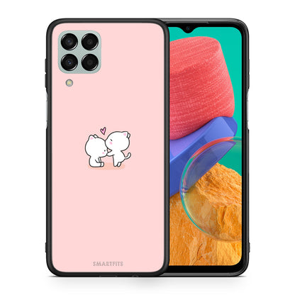 Θήκη Samsung M33 Love Valentine από τη Smartfits με σχέδιο στο πίσω μέρος και μαύρο περίβλημα | Samsung M33 Love Valentine case with colorful back and black bezels