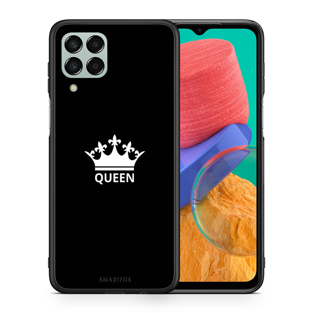 Θήκη Samsung M33 Queen Valentine από τη Smartfits με σχέδιο στο πίσω μέρος και μαύρο περίβλημα | Samsung M33 Queen Valentine case with colorful back and black bezels