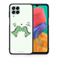 Thumbnail for Θήκη Samsung M33 Rex Valentine από τη Smartfits με σχέδιο στο πίσω μέρος και μαύρο περίβλημα | Samsung M33 Rex Valentine case with colorful back and black bezels
