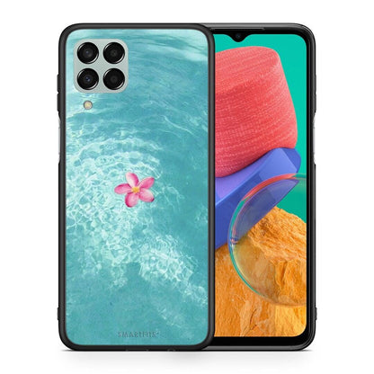 Θήκη Samsung M33 Water Flower από τη Smartfits με σχέδιο στο πίσω μέρος και μαύρο περίβλημα | Samsung M33 Water Flower case with colorful back and black bezels