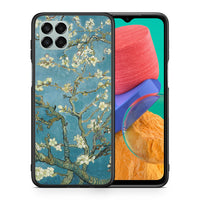 Thumbnail for Θήκη Samsung M33 White Blossoms από τη Smartfits με σχέδιο στο πίσω μέρος και μαύρο περίβλημα | Samsung M33 White Blossoms case with colorful back and black bezels