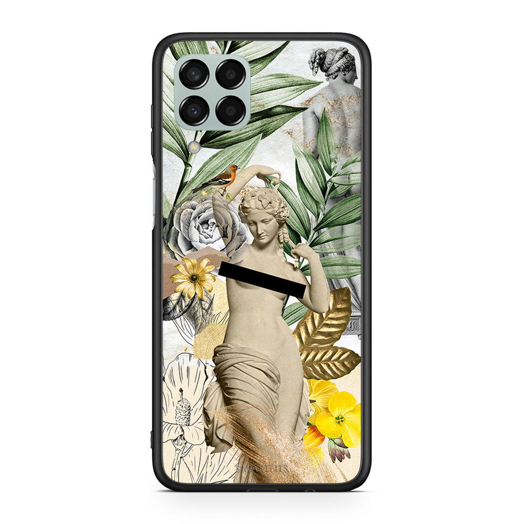 Samsung M33 Woman Statue θήκη από τη Smartfits με σχέδιο στο πίσω μέρος και μαύρο περίβλημα | Smartphone case with colorful back and black bezels by Smartfits
