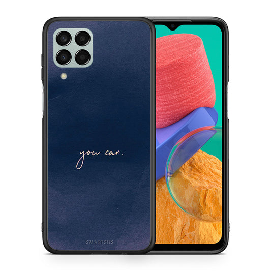 Θήκη Samsung M33 You Can από τη Smartfits με σχέδιο στο πίσω μέρος και μαύρο περίβλημα | Samsung M33 You Can case with colorful back and black bezels