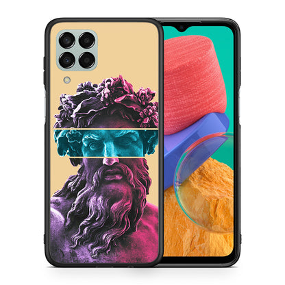 Θήκη Αγίου Βαλεντίνου Samsung M33 Zeus Art από τη Smartfits με σχέδιο στο πίσω μέρος και μαύρο περίβλημα | Samsung M33 Zeus Art case with colorful back and black bezels