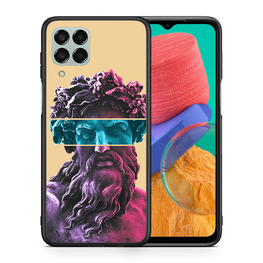 Θήκη Αγίου Βαλεντίνου Samsung M33 Zeus Art από τη Smartfits με σχέδιο στο πίσω μέρος και μαύρο περίβλημα | Samsung M33 Zeus Art case with colorful back and black bezels
