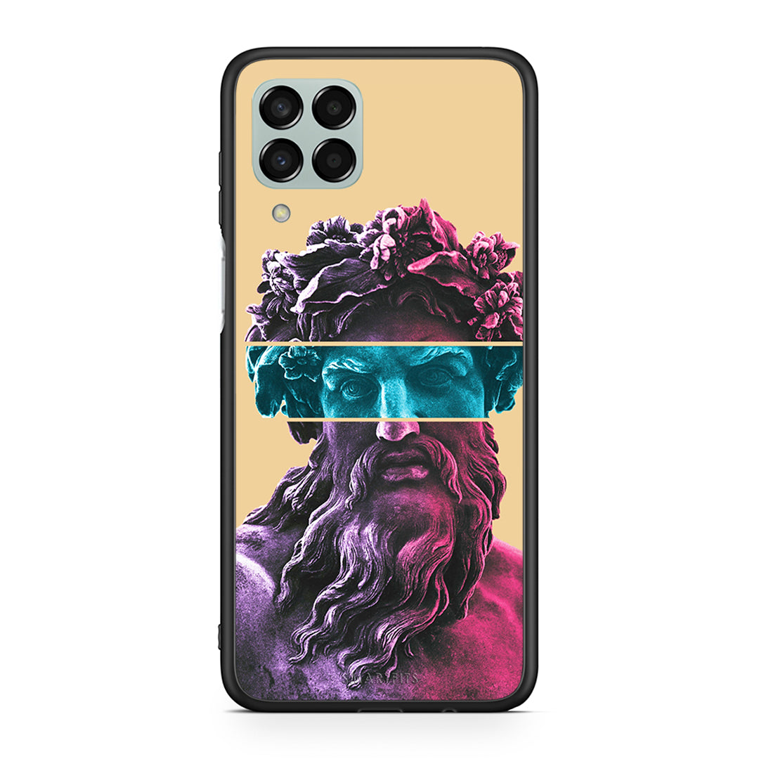 Samsung M33 Zeus Art Θήκη Αγίου Βαλεντίνου από τη Smartfits με σχέδιο στο πίσω μέρος και μαύρο περίβλημα | Smartphone case with colorful back and black bezels by Smartfits