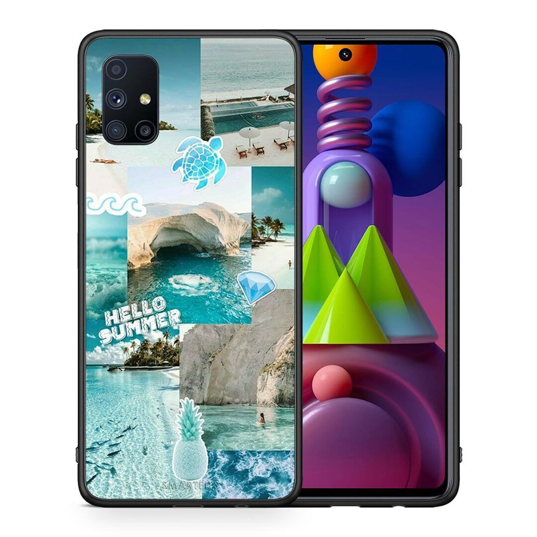 Θήκη Samsung Galaxy M51 Aesthetic Summer από τη Smartfits με σχέδιο στο πίσω μέρος και μαύρο περίβλημα | Samsung Galaxy M51 Aesthetic Summer case with colorful back and black bezels