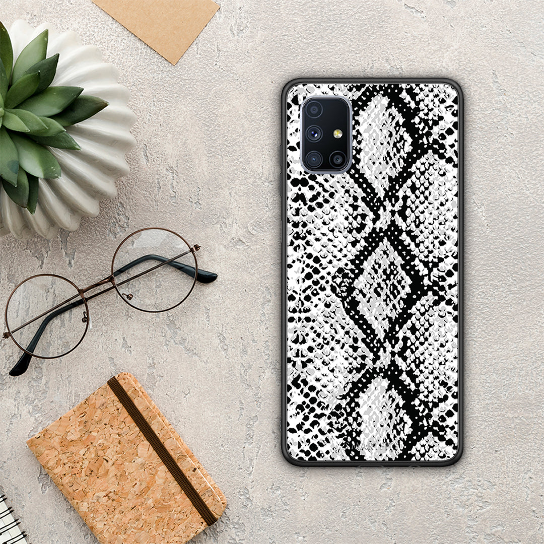 Animal White Snake - Samsung Galaxy M51 θήκη