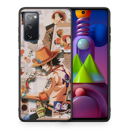 Θήκη Samsung Galaxy M51 Anime Collage από τη Smartfits με σχέδιο στο πίσω μέρος και μαύρο περίβλημα | Samsung Galaxy M51 Anime Collage case with colorful back and black bezels