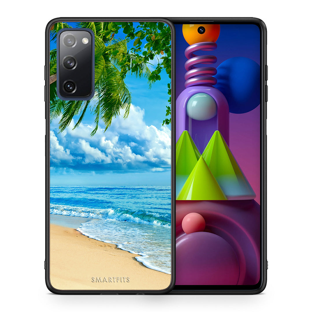 Θήκη Samsung Galaxy M51 Beautiful Beach από τη Smartfits με σχέδιο στο πίσω μέρος και μαύρο περίβλημα | Samsung Galaxy M51 Beautiful Beach case with colorful back and black bezels