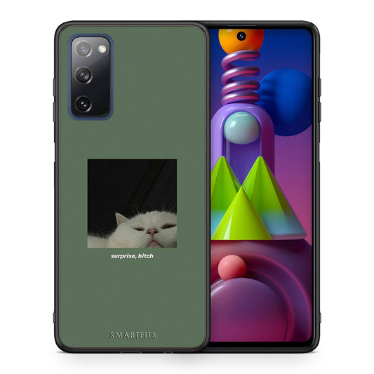 Θήκη Samsung Galaxy M51 Bitch Surprise από τη Smartfits με σχέδιο στο πίσω μέρος και μαύρο περίβλημα | Samsung Galaxy M51 Bitch Surprise case with colorful back and black bezels