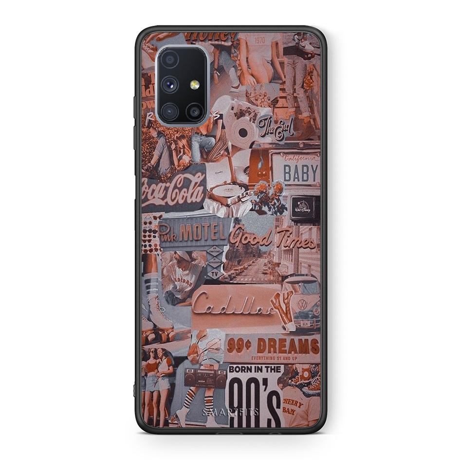 Θήκη Samsung Galaxy M51 Born In 90s από τη Smartfits με σχέδιο στο πίσω μέρος και μαύρο περίβλημα | Samsung Galaxy M51 Born In 90s case with colorful back and black bezels