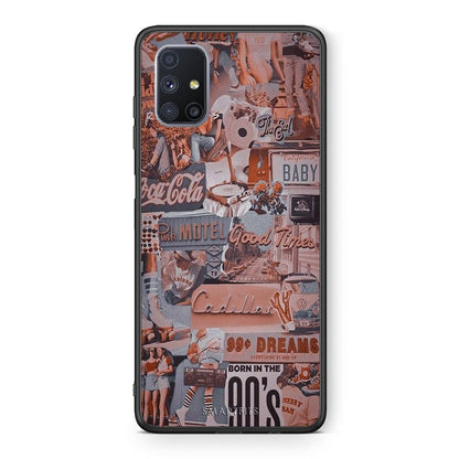 Θήκη Samsung Galaxy M51 Born In 90s από τη Smartfits με σχέδιο στο πίσω μέρος και μαύρο περίβλημα | Samsung Galaxy M51 Born In 90s case with colorful back and black bezels