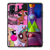 Thumbnail for Θήκη Αγίου Βαλεντίνου Samsung Galaxy M51 Bubble Girls από τη Smartfits με σχέδιο στο πίσω μέρος και μαύρο περίβλημα | Samsung Galaxy M51 Bubble Girls case with colorful back and black bezels