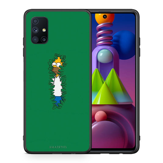 Θήκη Αγίου Βαλεντίνου Samsung Galaxy M51 Bush Man από τη Smartfits με σχέδιο στο πίσω μέρος και μαύρο περίβλημα | Samsung Galaxy M51 Bush Man case with colorful back and black bezels