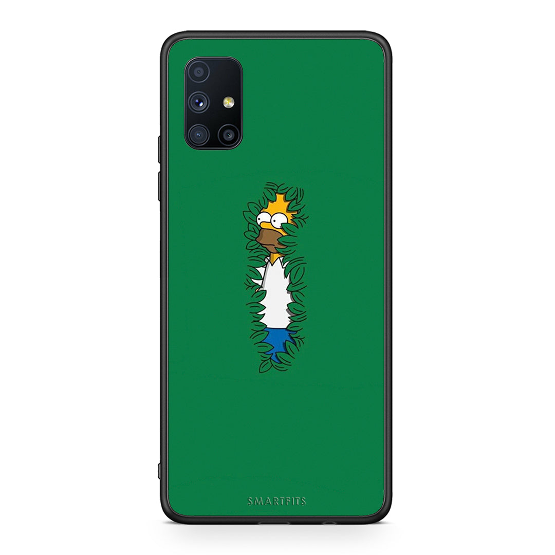Θήκη Αγίου Βαλεντίνου Samsung Galaxy M51 Bush Man από τη Smartfits με σχέδιο στο πίσω μέρος και μαύρο περίβλημα | Samsung Galaxy M51 Bush Man case with colorful back and black bezels