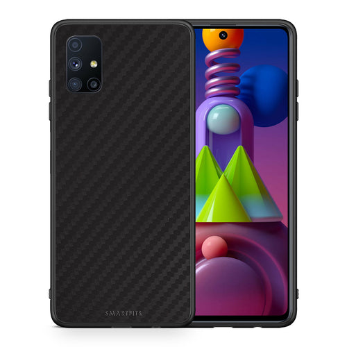 Θήκη Samsung Galaxy M51 Carbon Black από τη Smartfits με σχέδιο στο πίσω μέρος και μαύρο περίβλημα | Samsung Galaxy M51 Carbon Black case with colorful back and black bezels