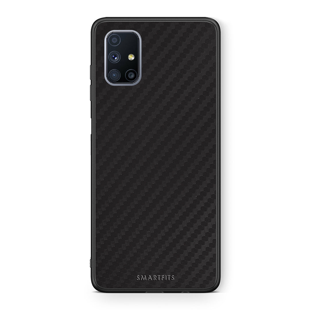 Θήκη Samsung Galaxy M51 Carbon Black από τη Smartfits με σχέδιο στο πίσω μέρος και μαύρο περίβλημα | Samsung Galaxy M51 Carbon Black case with colorful back and black bezels