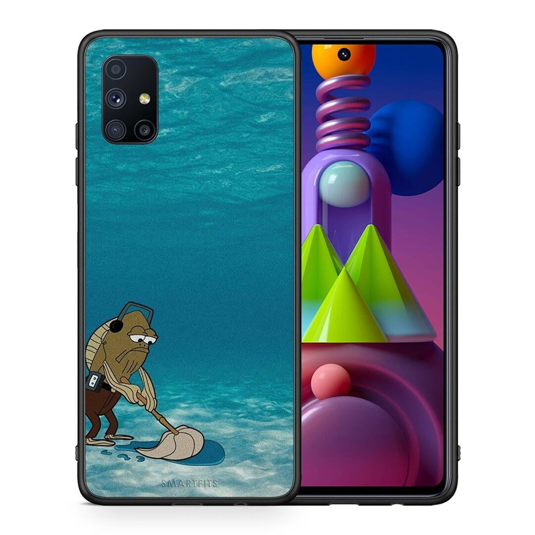 Θήκη Samsung Galaxy M51 Clean The Ocean από τη Smartfits με σχέδιο στο πίσω μέρος και μαύρο περίβλημα | Samsung Galaxy M51 Clean The Ocean case with colorful back and black bezels
