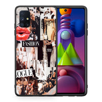 Thumbnail for Θήκη Αγίου Βαλεντίνου Samsung Galaxy M51 Collage Fashion από τη Smartfits με σχέδιο στο πίσω μέρος και μαύρο περίβλημα | Samsung Galaxy M51 Collage Fashion case with colorful back and black bezels