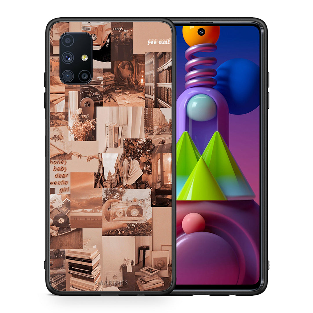 Θήκη Αγίου Βαλεντίνου Samsung Galaxy M51 Collage You Can από τη Smartfits με σχέδιο στο πίσω μέρος και μαύρο περίβλημα | Samsung Galaxy M51 Collage You Can case with colorful back and black bezels