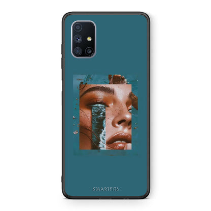 Θήκη Samsung Galaxy M51 Cry An Ocean από τη Smartfits με σχέδιο στο πίσω μέρος και μαύρο περίβλημα | Samsung Galaxy M51 Cry An Ocean case with colorful back and black bezels